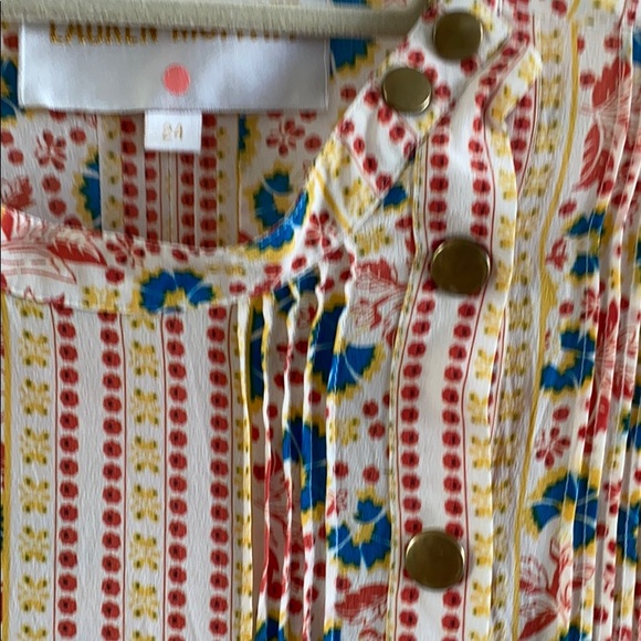 Lauren Moffatt silk snap front dress Anthropologie - Picture 3 of 3